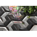 Black and Silver Mixed Stainless Steel Mosaic (CFM997)